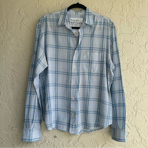 FRANK & EILEEN Luke Shirt Men Small Plaid Long Sleeve Lightweight Button Down - Picture 1 of 8
